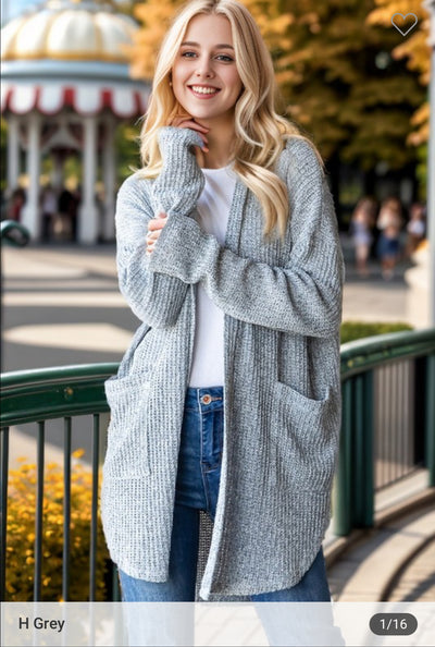 Knit Open Cardigan