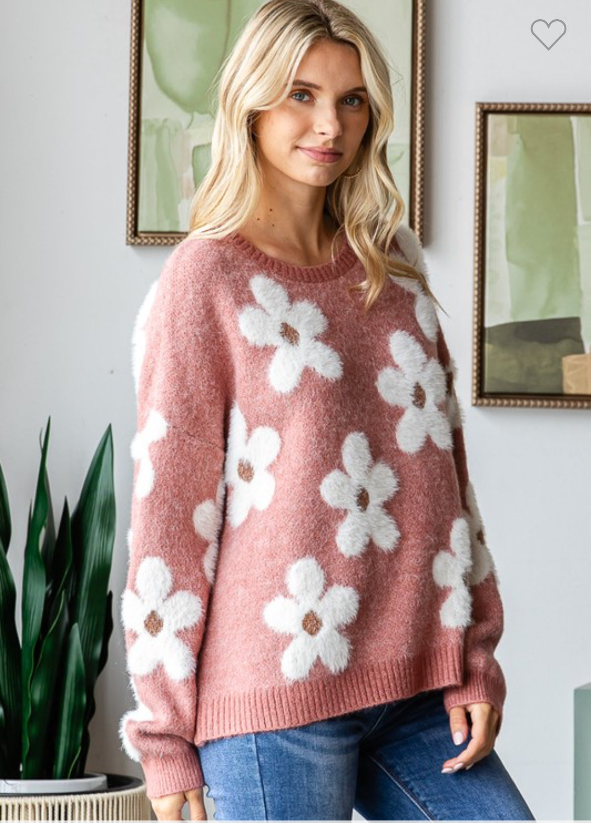 Floral Pullover Sweater