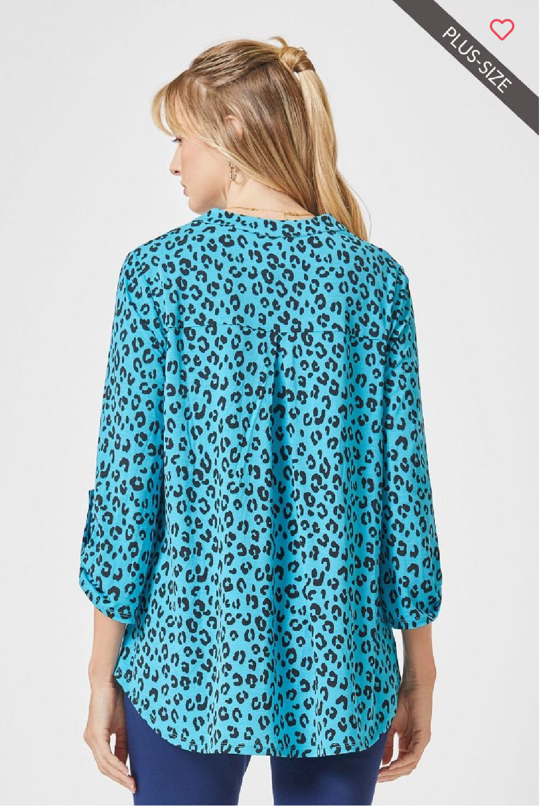 Mint Animal Print Blouse