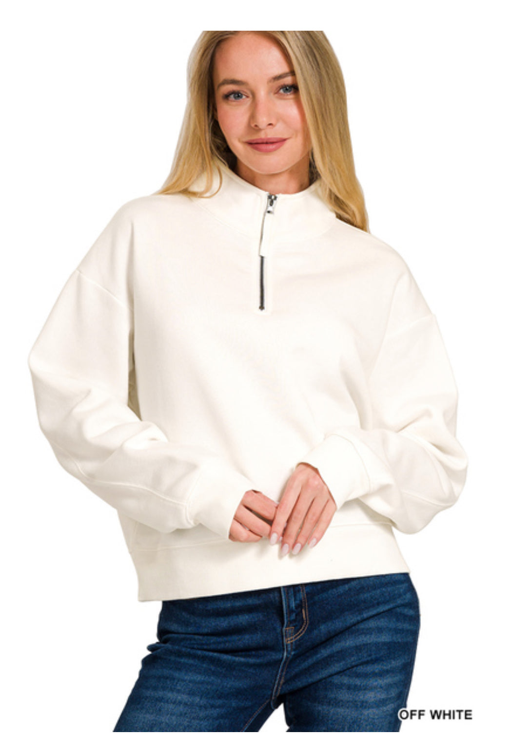 Half Zip Fleece Sweatshirt