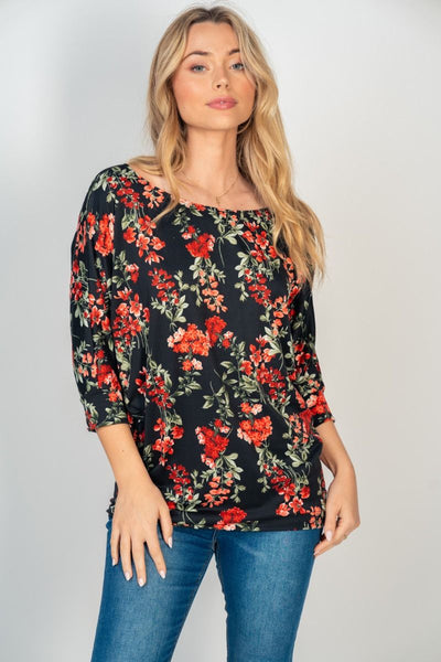 Floral Dolman Top