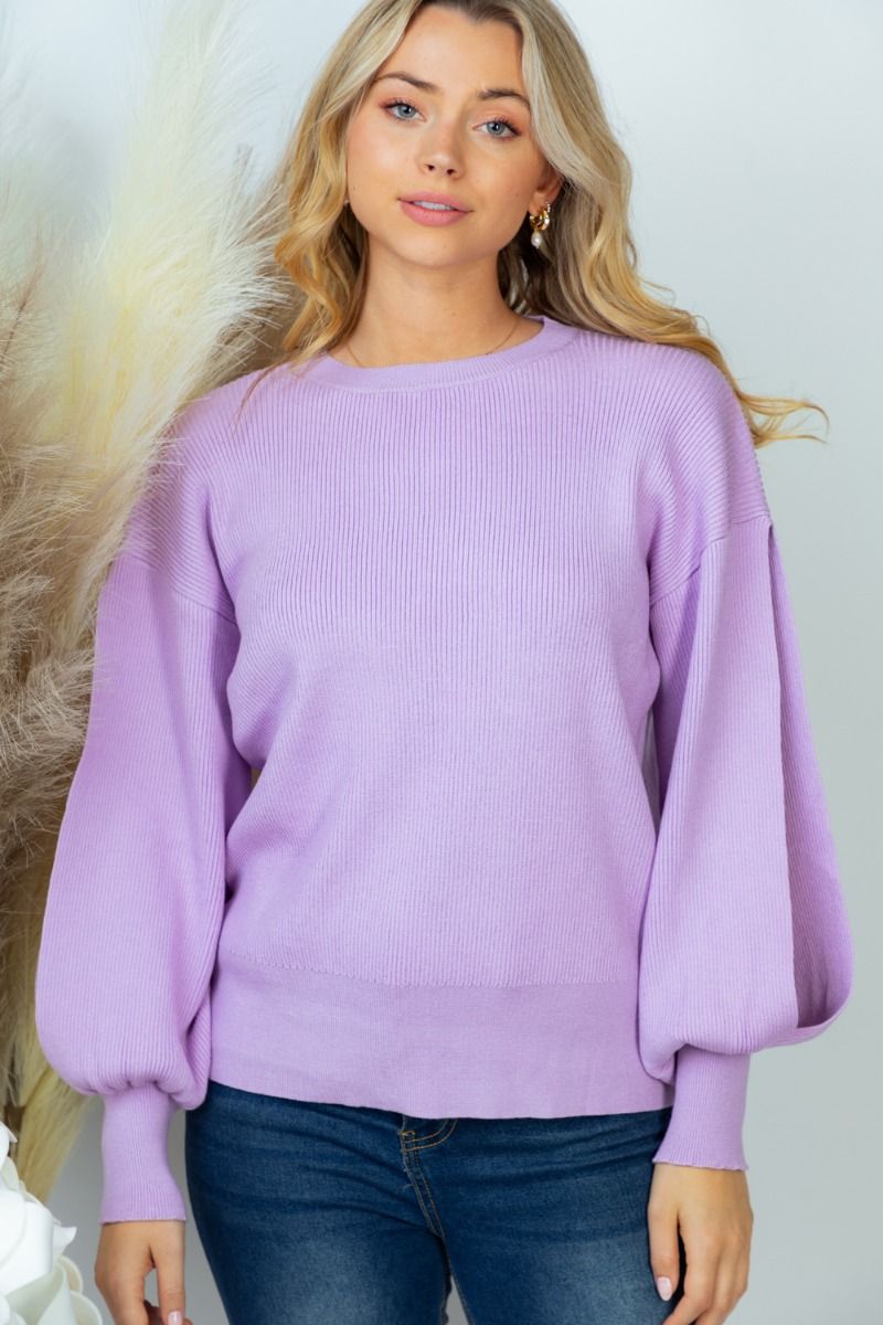 Lilac Slit Long Sleeve