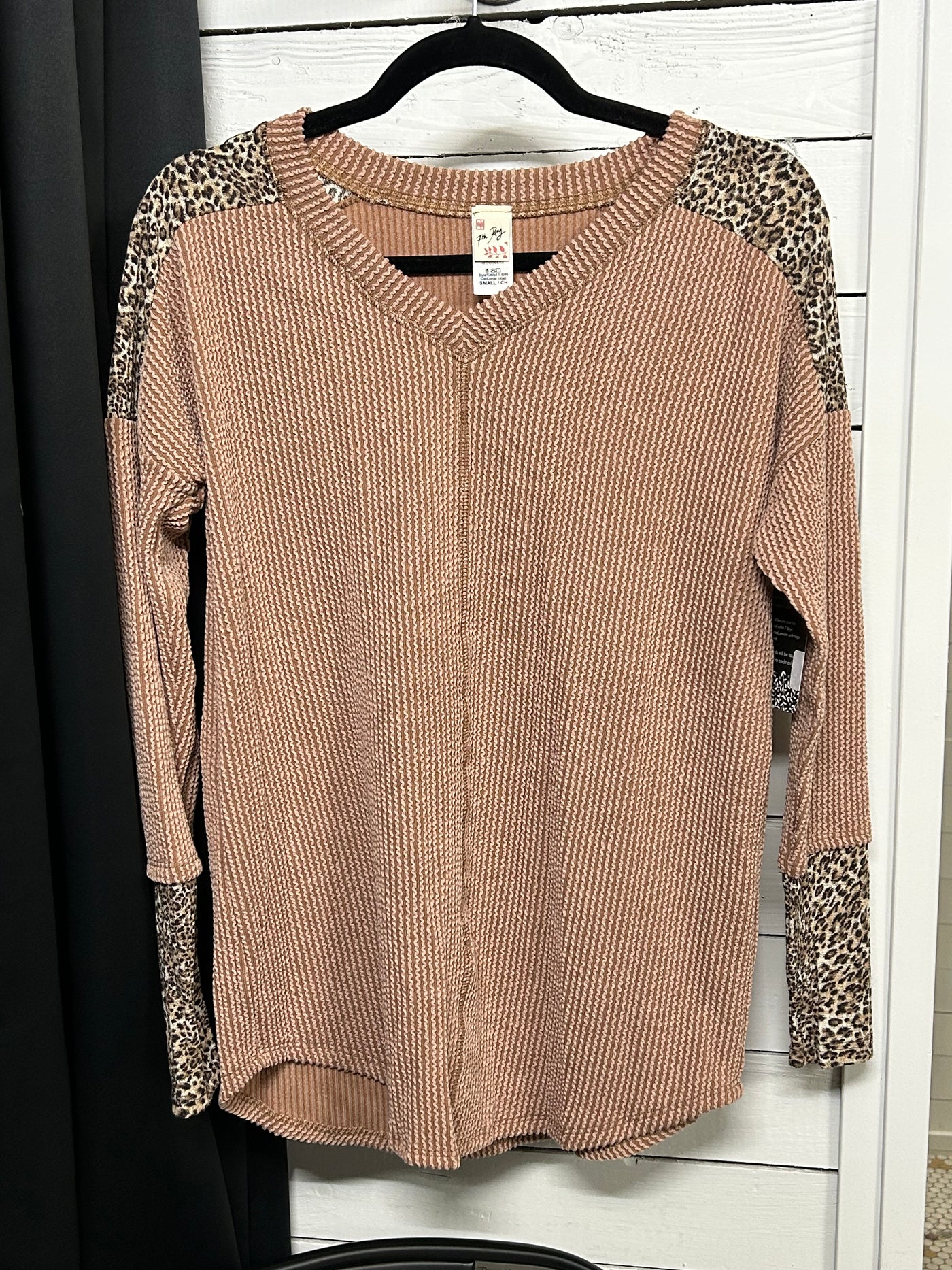 Animal Print V Neck