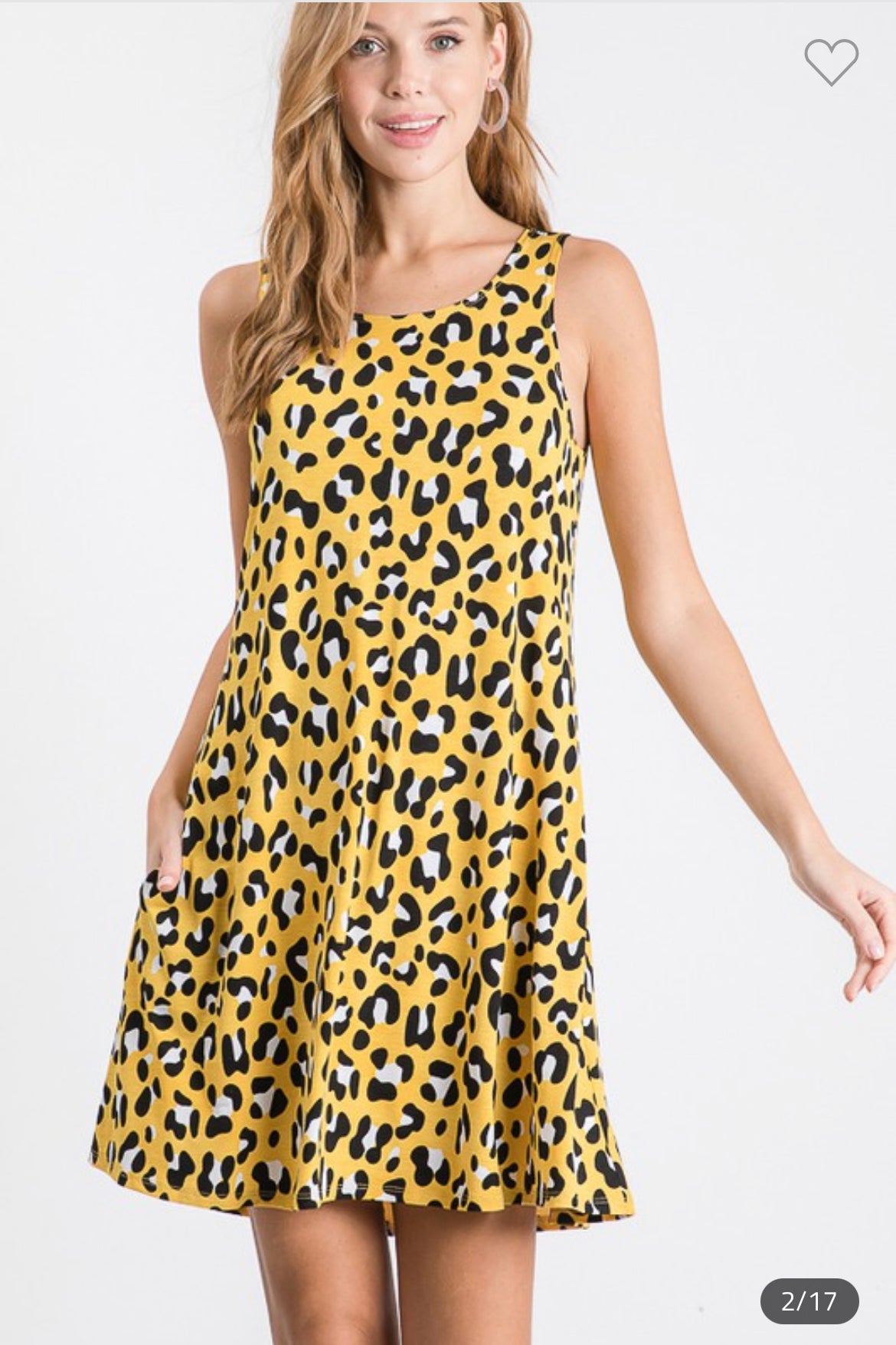 Yellow Leopard Dress