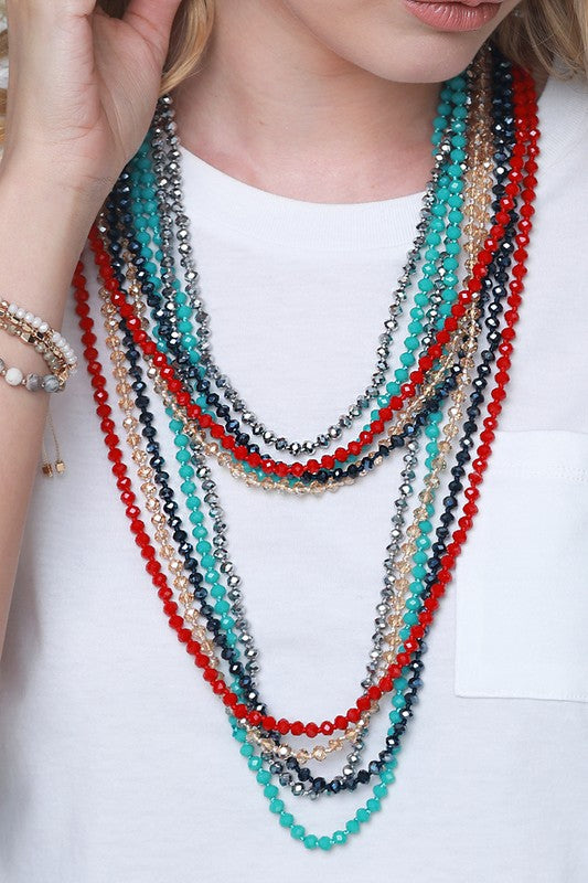 6mm Beaded Long Necklace