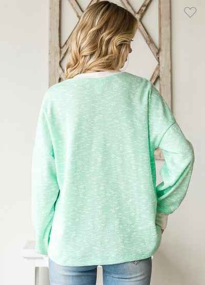 Mint Knit Pullover