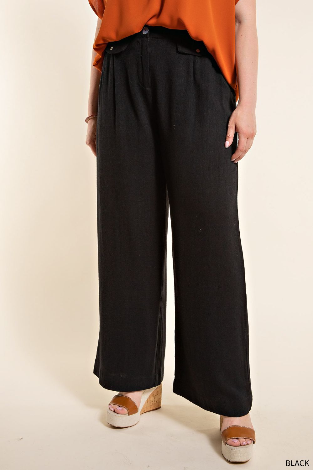 Rayon Lined Slacks Nine Sparrows Boutique